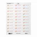 Search for gold lips return address labels Glitter