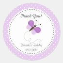 Search for butterfly birthday thank you stickers Thanks