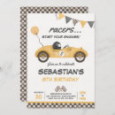 Search for vintage car birthday invitations Fast one birthday
