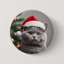 Search for funny christmas badges Cat