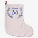 Search for navy blue christmas stockings Damask