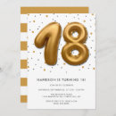 Search for 18th balloons birthday invitations Modern