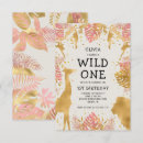 Search for pink safari birthday invitations Animal