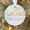 Search for silver baby first christmas tree decorations Boy