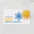Search for heating and cooling business cards Contractor