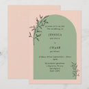 Search for blush and sage wedding invitations Botanical
