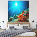 Search for underwater canvas prints Coral reef