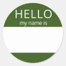 Search for name badge stickers Green