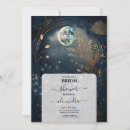 Search for midnight blue bridal shower invitations Moon