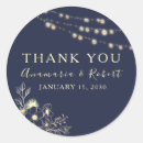 Search for string light wedding stickers Rustic