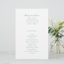 Search for emerald green wedding programs Elegant