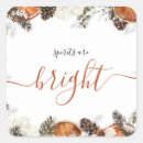 Search for holiday greenery stickers Pine cones