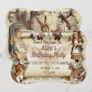 Search for wonderland birthday invitations Rabbit
