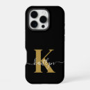Search for elegant script iphone cases Black