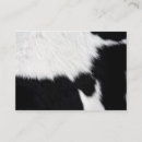 Search for cow print business cards Black