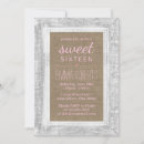 Search for burlap sweet 16 invitations Country