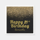 Search for happy 21st birthday napkins Sparkle