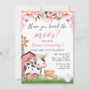 Search for moo cow birthday invitations Black and white