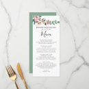 Search for greenery wedding menus Eucalyptus
