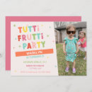 Search for tutti frutti invitations Summer
