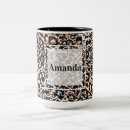 Search for spotted cat mugs Leopard