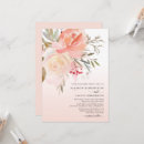 Search for peach flower wedding invitations Botanical