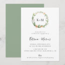 Search for wreath engagement party invitations White