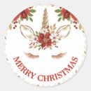 Search for red unicorn stickers Merry christmas