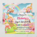 Search for rainbow candy land invitations Sweets