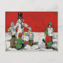 Search for vintage happy new year postcards Snowman