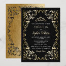 Search for sweet 16 invitations Gold