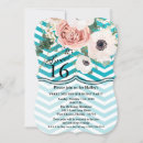 Search for chevron sweet 16 invitations Birthday
