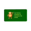 Search for banana return address labels Monkey