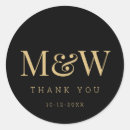 Search for gold black monogram stickers Thank you