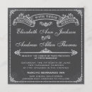 Search for old fashioned wedding invitations Chalkboard