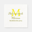 Search for bachelorette napkins Calligraphy typography elegant