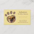 Search for sitter business cards Dog walking