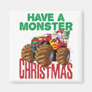 Search for christmas truck magnets Santa