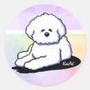 Search for bichon frise dog stickers Cartoon