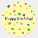 Search for polka dot happy birthday stickers Pink