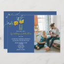 Search for navy blue and orange wedding invitations Trendy