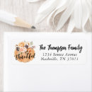 Search for giving thanks return address labels Friendsgiving
