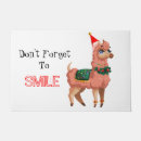 Search for llama doormats Santa