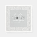 Search for 30th birthday napkins Script