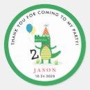 Search for alligator birthday stickers Cute