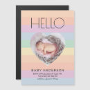 Search for rainbow birth announcement cards Simple