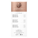 Search for hair salon menu rack cards Makeup artist