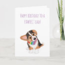 Search for cute dog birthday cards Corgi