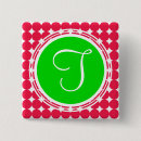 Search for red and white pattern badges Initial