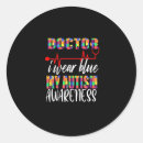 Search for wearing stickers Blue